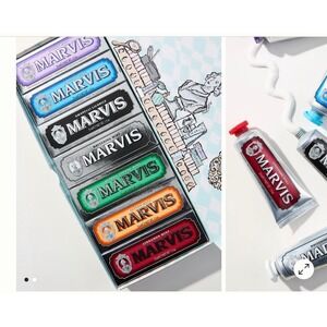 Marvis Marvel Your Routine Toothpaste Set 7 x 1.3oz Variety Gift Box Made Italy